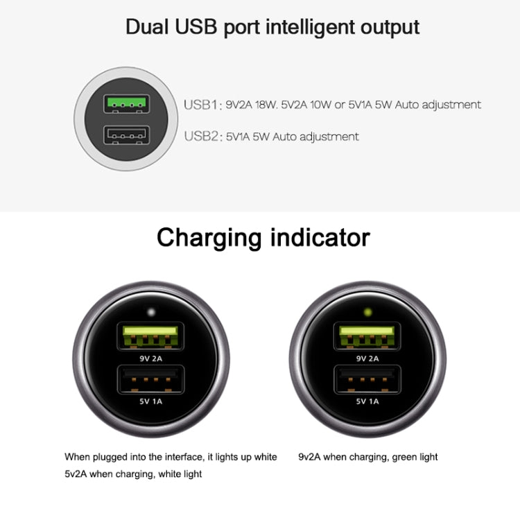 Original Huawei CP31 18W Max Dual USB Port Fast Charging Car Charger, CP31