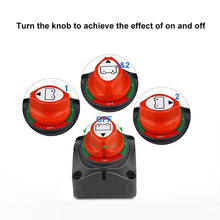 Load image into Gallery viewer, Car Auto RV Marine Boat Battery 3-level Current Distribution Selector Isolator Disconnect Rotary Switch Cut, A701-S
