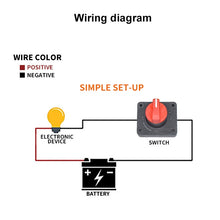 Load image into Gallery viewer, Car Motorcycles Battery Selector Isolator Disconnect Rotary Switch Cut, A730