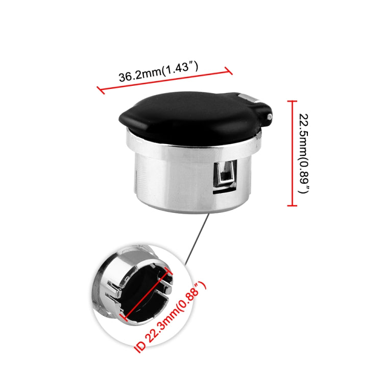 12V Car Chrome Replacement Cigarette Lighter Plug Retainer, Plug Retainer
