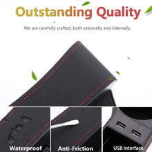 Load image into Gallery viewer, Car Multi-functional Co-pilot Seat Console PU Leather Box Cigarette Lighter Charging Pocket Cup Holder Seat Gap Side Storage Box, Co-pilot Seat