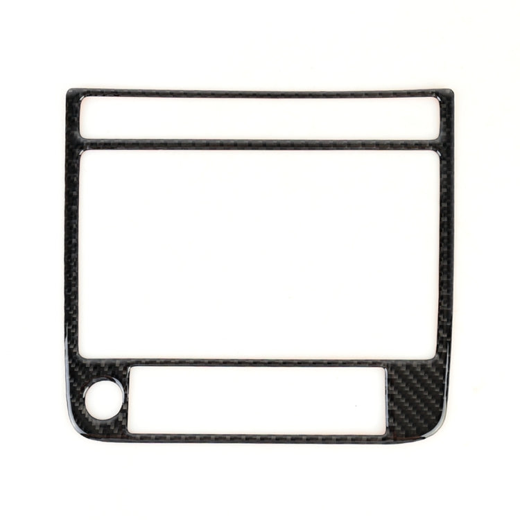 Car Carbon Fiber Navigation Panel Decorative Sticker for Volkswagen Touareg, Navigation Panel