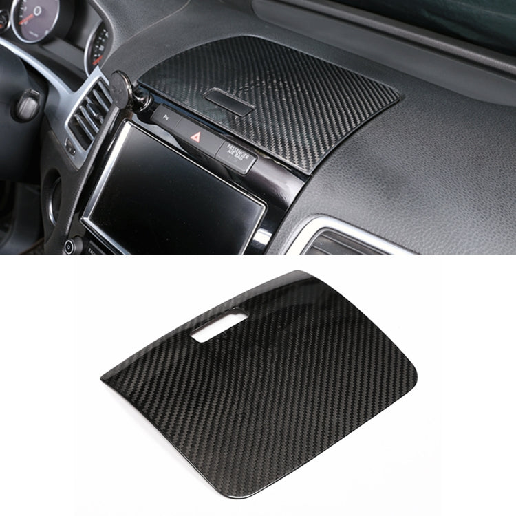 Car Carbon Fiber Instrument Panel Storage Panel Frame Decorative Sticker for Volkswagen Touareg, Instrument Panel Storage Panel