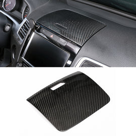 Car Carbon Fiber Instrument Panel Storage Panel Frame Decorative Sticker for Volkswagen Touareg, Instrument Panel Storage Panel