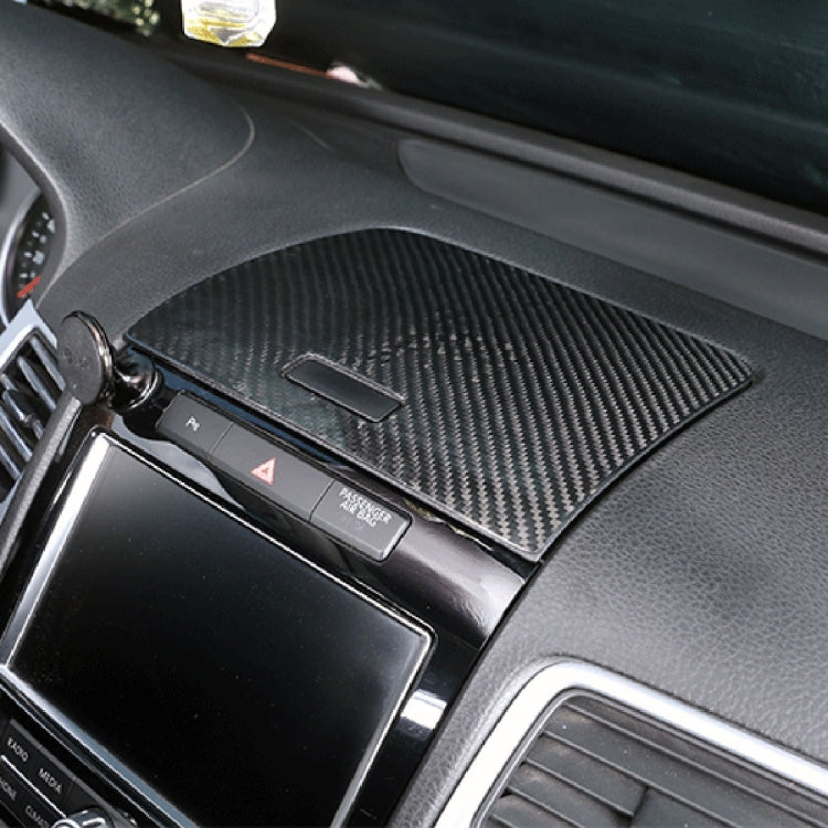 Car Carbon Fiber Instrument Panel Storage Panel Frame Decorative Sticker for Volkswagen Touareg, Instrument Panel Storage Panel
