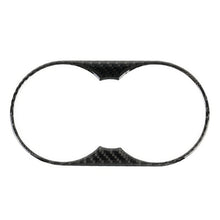 Load image into Gallery viewer, Car Carbon Fiber Rear Armrest Water Cup Holder Panel Decorative Sticker for Volkswagen Touareg, Rear Armrest Water Cup Holder