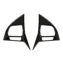 Load image into Gallery viewer, 2 PCS Car Carbon Fiber Steering Wheel Button Decorative Sticker for Volkswagen Touareg, Steering Wheel Button