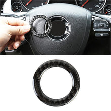 Load image into Gallery viewer, Car Carbon Fiber Steering Wheel Middle Frame Decorative Sticker for Volkswagen Touareg, Steering Wheel Middle Frame