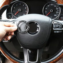 Load image into Gallery viewer, Car Carbon Fiber Steering Wheel Middle Frame Decorative Sticker for Volkswagen Touareg, Steering Wheel Middle Frame