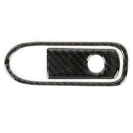 Car Carbon Fiber Front Passenger Seat Armrest Box Switch Decorative Sticker for Volkswagen Touareg, Front Passenger Seat Armrest Box Switch