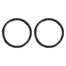 2 PCS Car Carbon Fiber Instrument Panel Air Outlet Decorative Sticker for Volkswagen Touareg, Instrument Panel Air Outlet