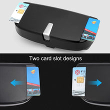 Load image into Gallery viewer, Car Multi-functional Glasses Case Sunglasses Box with Card Slot, Flat Style, Flat Style (Black), Flat Style (Pink), Flat Style (Grey), Flat Style (Beige)