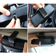 Load image into Gallery viewer, Car Multi-functional Glasses Case Sunglasses Box with Card Slot, Flat Style, Flat Style (Black), Flat Style (Pink), Flat Style (Grey), Flat Style (Beige)