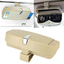 Load image into Gallery viewer, Car Multi-functional Glasses Case Sunglasses Box with Card Slot, Flat Style, Flat Style (Black), Flat Style (Pink), Flat Style (Grey), Flat Style (Beige)