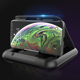 Car Carbon Fiber Texture Silicon Mobile Phone Holder for 3.5-6.8 inches Cellphone, Phone Holder for 3.5-6.8 inches Cellphone