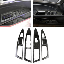Load image into Gallery viewer, 6 PCS Car Carbon Fiber Window Lift Panel ecorative Sticker for Ford New Mondeo, Fiber Window Lift