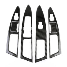 Load image into Gallery viewer, 6 PCS Car Carbon Fiber Window Lift Panel ecorative Sticker for Ford New Mondeo, Fiber Window Lift