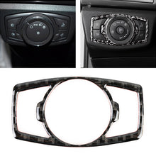 Load image into Gallery viewer, Car Carbon Fiber Headlight Adjustment Frame Decorative Sticker for Ford New Mondeo, Headlight Adjustment Frame