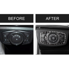 Load image into Gallery viewer, Car Carbon Fiber Headlight Adjustment Frame Decorative Sticker for Ford New Mondeo, Headlight Adjustment Frame