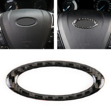 Load image into Gallery viewer, Car Carbon Fiber Steering Wheel Frame Decorative Sticker for Ford New Mondeo 2013-2019, Steering Wheel Frame