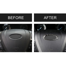 Load image into Gallery viewer, Car Carbon Fiber Steering Wheel Frame Decorative Sticker for Ford New Mondeo 2013-2019, Steering Wheel Frame