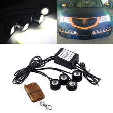 Load image into Gallery viewer, 4x1.5W Car LED Reversing Light with Wireless Remote Control, 4x1.5W
