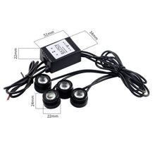 Load image into Gallery viewer, 4x1.5W Car LED Reversing Light with Wireless Remote Control, 4x1.5W