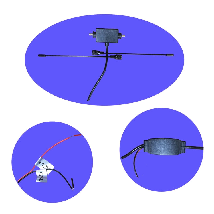 Car Invisible Patch Horn Lightning Protection TV Antenna, TV Antenna