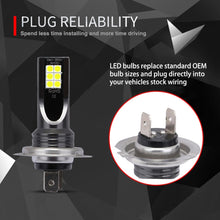 Load image into Gallery viewer, 2 PCS H7 DC12V-24V / 12W / 3000K / 800LM 12LEDs SMD-3030 Car LED Fog Light, H7 (White Light), H7