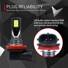 Load image into Gallery viewer, 2 PCS H11 / H8 DC12V-24V / 12W / 3000K / 800LM 12LEDs SMD-3030 Car LED Fog Light, H1 (White Light), H11