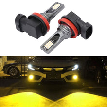 Load image into Gallery viewer, 2 PCS H11 / H8 DC12V-24V / 12W / 3000K / 800LM 12LEDs SMD-3030 Car LED Fog Light, H1 (White Light), H11