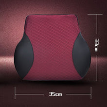 Load image into Gallery viewer, Four Seasons Breathable Memory Foam Car Lumbar Pillow Polyester Pillow