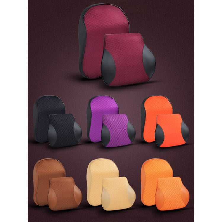 Four Seasons Breathable Memory Foam Car Lumbar Pillow Polyester Pillow