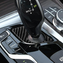 Load image into Gallery viewer, Car Carbon Fiber Gear Lever Lower Panel Decorative Sticker for BMW 5 Series G38 528Li / 530Li / 540Li 2018, Left Drive, Gear Lever Lower