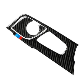 2 in 1 Car Tricolor Carbon Fiber Gear Position Panel Decorative Sticker for BMW 5 Series G38 528Li / 530Li / 540Li 2018, Left Drive, Gear Position (2 in 1)