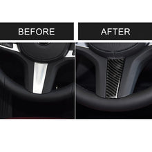 Load image into Gallery viewer, Car Carbon Fiber Steering Wheel Decorative Sticker for BMW 5 Series G30/G38 X3 G01/G08, Steering Wheel