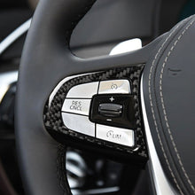 Load image into Gallery viewer, Car Carbon Fiber Steering Wheel Button Configuration B Decorative Sticker for BMW 5 Series G30/G38 X3 G01/G08, Steering Wheel Button