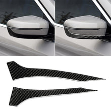 Load image into Gallery viewer, 2 PCS Car Carbon Fiber Rearview Mirror Bumper Strip Decorative Sticker for BMW G30 (2018-2019) / G11 (2016-2019), Right Drive without Lens, Rearview Mirror Right Drive without Lens