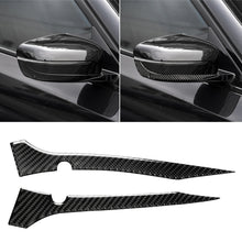 Load image into Gallery viewer, 2 PCS Car Carbon Fiber Rearview Mirror Bumper Strip Decorative Sticker for BMW G30 (2018-2019) / G11 (2016-2019), Right Drive with Camera, Rearview Mirror Right Drive with Camera