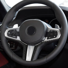 Load image into Gallery viewer, Car Carbon Fiber Steering Wheel Lower Panel Decorative Sticker for BMW G30(2018-2020) / G01(2018-2020) / G02(2019-2020), Steering Wheel Lower Panel