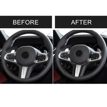 Load image into Gallery viewer, Car Carbon Fiber Steering Wheel Lower Panel Decorative Sticker for BMW G30(2018-2020) / G01(2018-2020) / G02(2019-2020), Steering Wheel Lower Panel