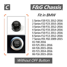 Load image into Gallery viewer, Car Engine Start Key Push Button Cover for BMW G / F Chassis,  without Start and Stop, For BMW G / F Chassis, without Start and Stop (Black), For BMW G / F Chassis, without Start and Stop (Blue), For BMW G / F Chassis, without Start and Stop (Red)     ...