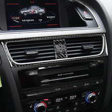 Load image into Gallery viewer, 2 in 1 Car Carbon Fiber Air Conditioning Air Outlet Frame Decorative Sticker for Audi A4 B8 2009-2016 / A5 2008-2017 / Q5 2009-2017​, Left Drive, Air Conditioning Air Outlet Frame