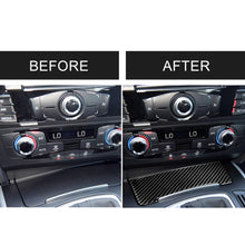 Load image into Gallery viewer, Car Carbon Fiber Storage Cigarette Lighter Panel Decorative Sticker for Audi 2010-2018 Q5 / 2009-2016 A4L / 2009-2016 A5, Storage Cigarette Lighter