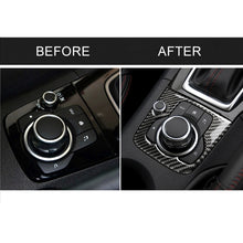 Load image into Gallery viewer, Car Carbon Fiber Right Drive Multimedia Frame A Decorative Sticker for Mazda Axela 2013-2016, Right Drive Multimedia Frame A