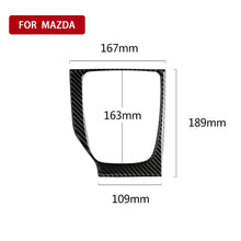 Load image into Gallery viewer, Car Carbon Fiber Left Drive Manual Gear Frame C Decorative Sticker for Mazda Axela 2017-2018, Left Drive Manual Gear Frame C