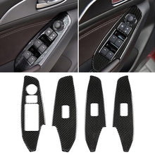 Load image into Gallery viewer, Car Carbon Fiber Left Drive Window Lift Panel Decorative Sticker for Mazda Axela 2014 / 2017-2018, Left Drive Window Lift Panel