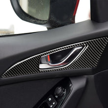 Load image into Gallery viewer, 2 PCS Car Carbon Fiber Door Inner Handle Outer Frame Decorative Sticker for Mazda Axela 2014 / 2017-2018, Door Inner Handle Outer Frame