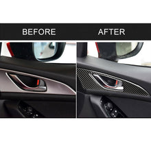 Load image into Gallery viewer, 2 PCS Car Carbon Fiber Door Inner Handle Outer Frame Decorative Sticker for Mazda Axela 2014 / 2017-2018, Door Inner Handle Outer Frame