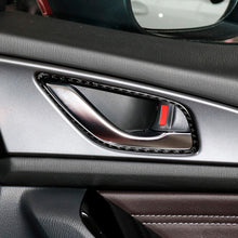 Load image into Gallery viewer, 4 PCS Car Carbon Fiber Door Inner Handle Frame Decorative Sticker for Mazda Axela 2014 / 2017-2018, Door Inner Handle Frame